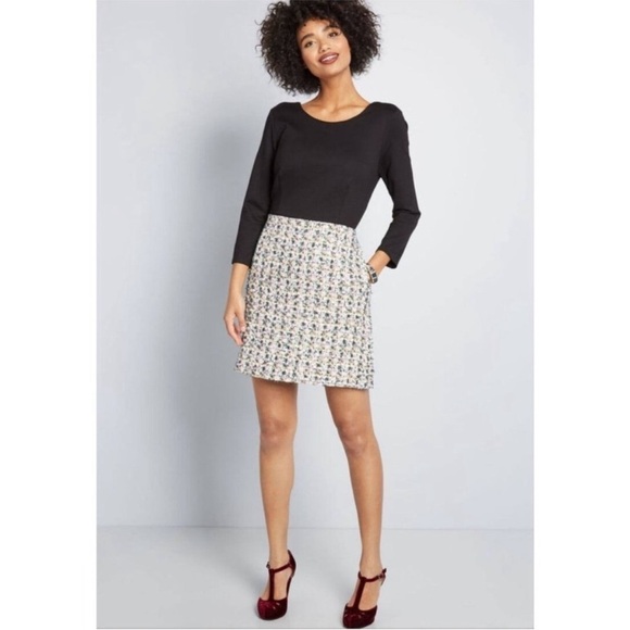 ModCloth Hutch Twofer Pink Purple Striped Sheath Party Dress pockets - Picture 15 of 15